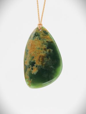 Moko Pounamu Roimata (Teardrop) NZ Genuine Marsden Flower Greenstone - Rangitaiki