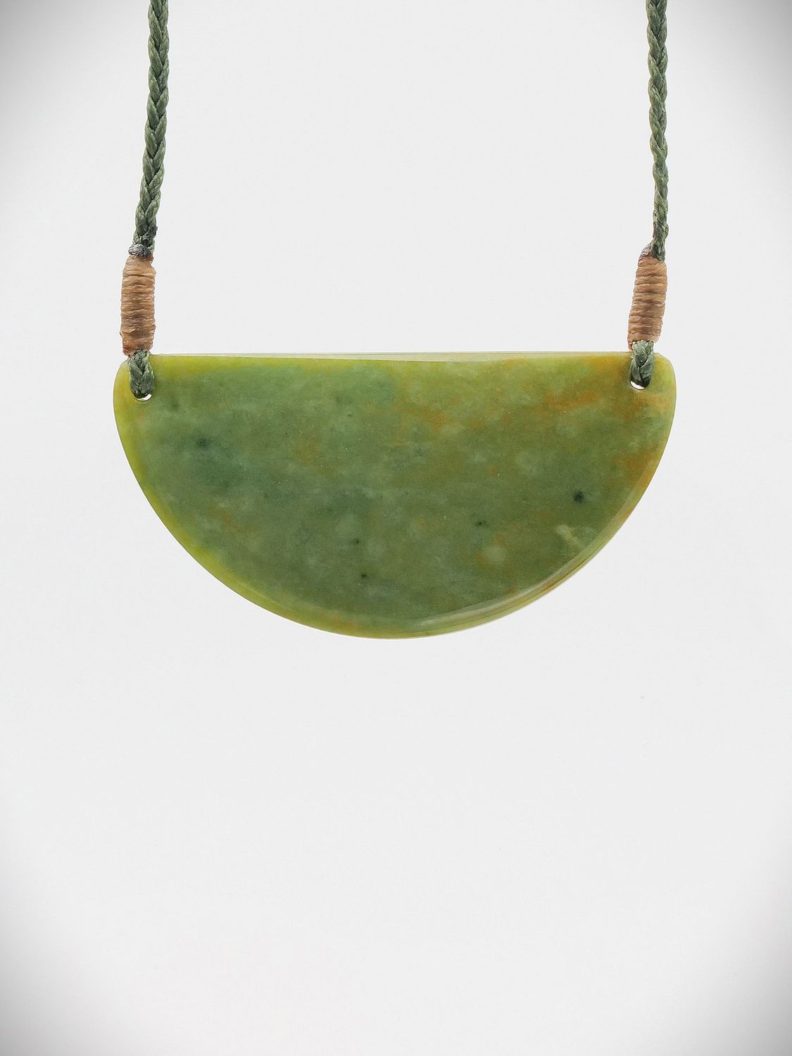 Moko Pounamu Kouma (Breastplate) NZ Genuine Raukaraka Greenstone - Motuoapa