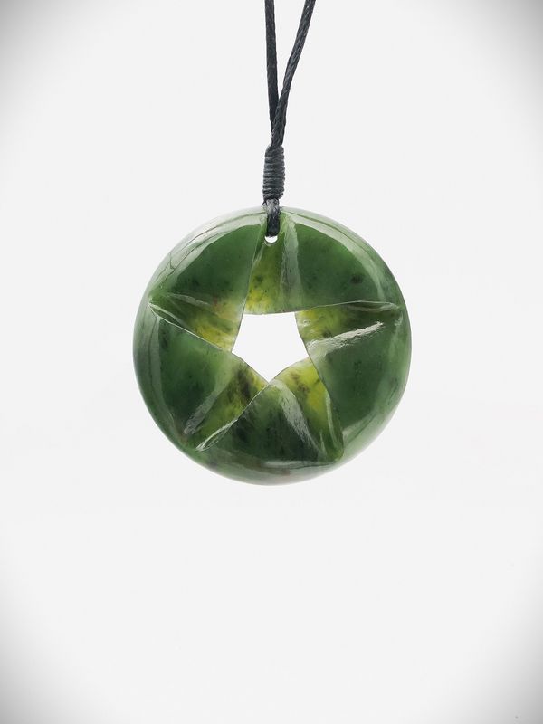 Moko Pounamu Southern Cross NZ Genuine Kawakawa Greenstone - Puketitiri