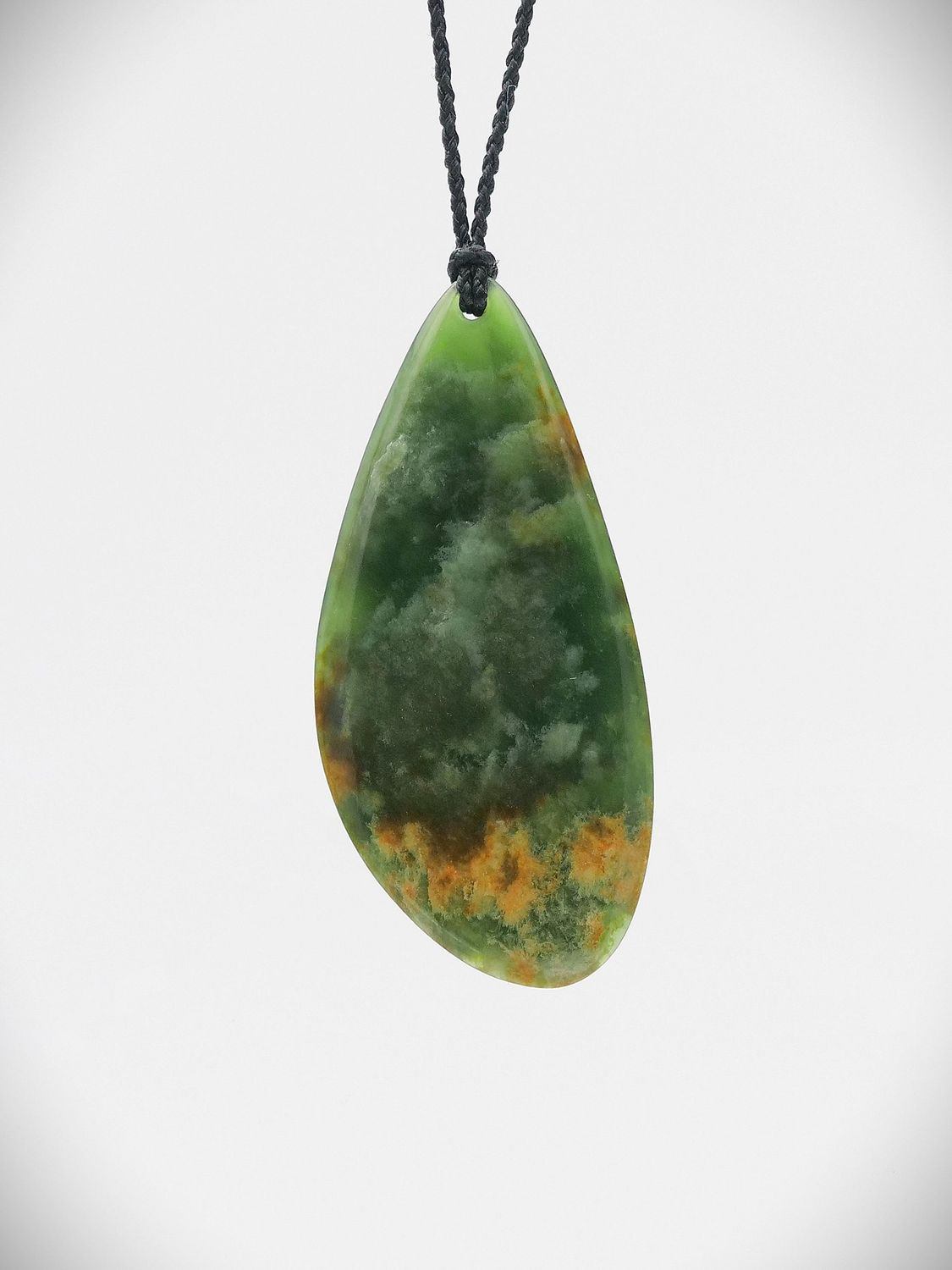 Moko Pounamu Roimata (Teardrop) NZ Genuine Marsden Flower Greenstone - Ahuriri