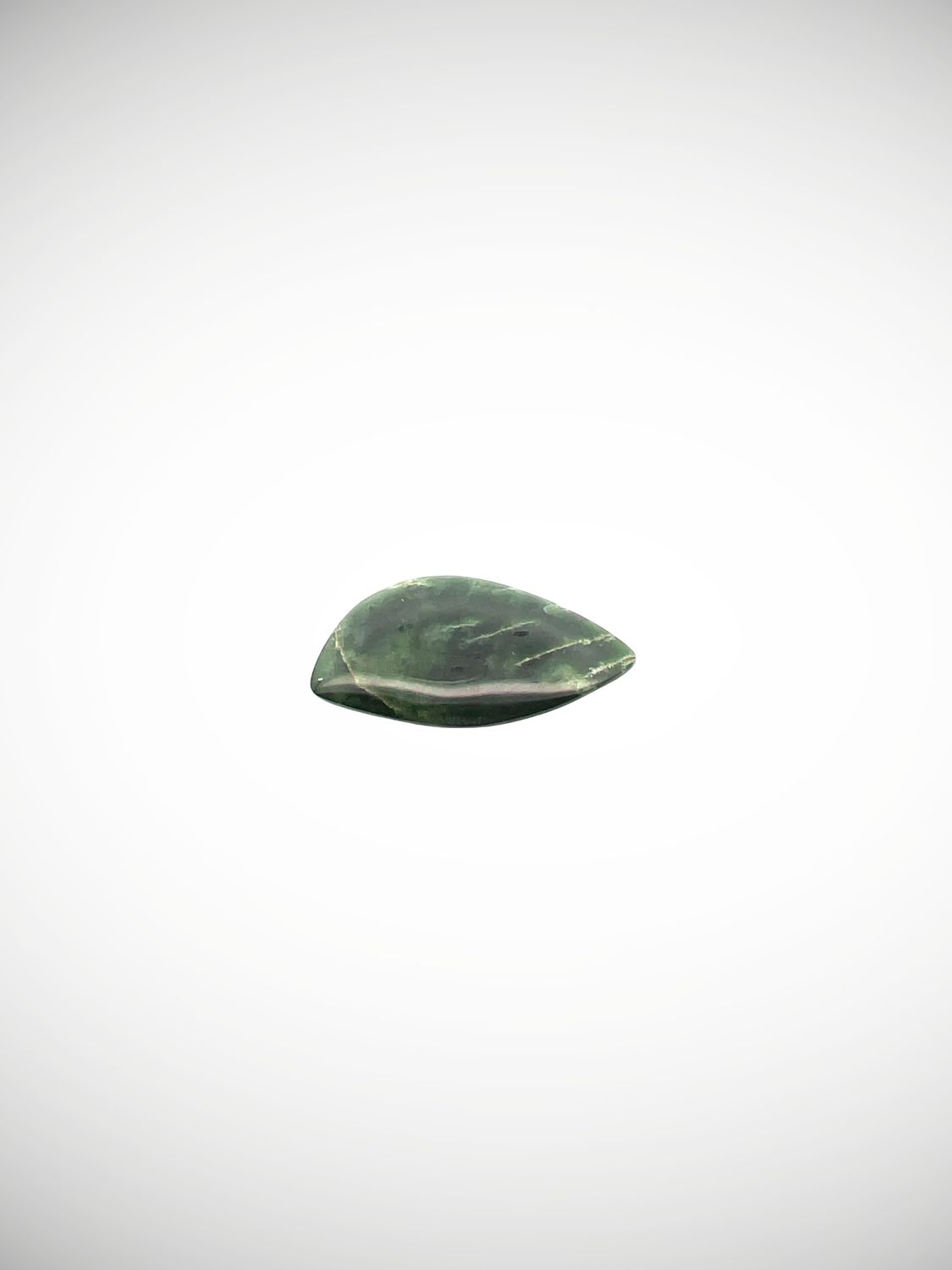 Moko Pounamu Kawakawa Flower Greenstone Freeform Cabochon  #207