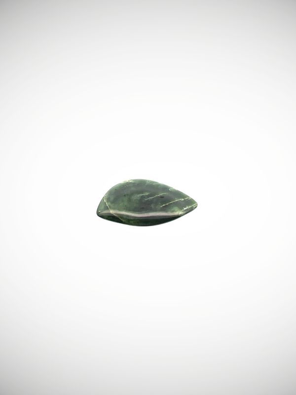 Moko Pounamu Kawakawa Flower Greenstone Freeform Cabochon  #207