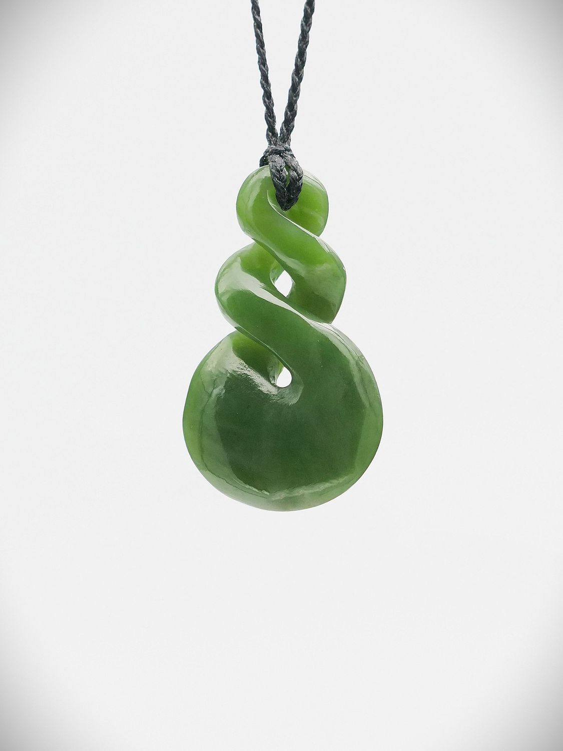 Moko Pounamu Pikorua NZ Genuine Kahurangi Greenstone - Maraetotara
