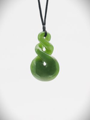 Moko Pounamu Pikorua NZ Genuine Kahurangi Greenstone - Otamauri
