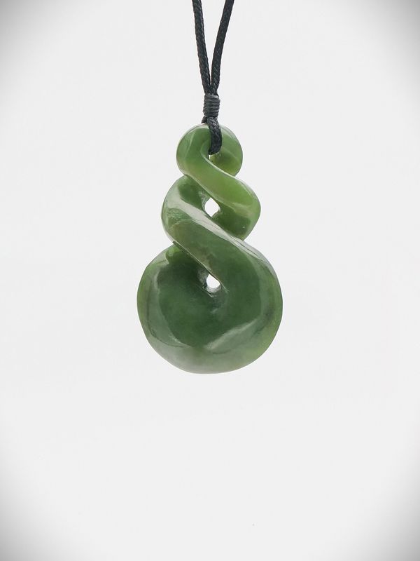 Moko Pounamu Pikorua NZ Genuine Kahurangi Greenstone - Haumoana