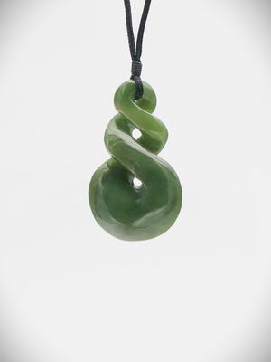Moko Pounamu Pikorua NZ Genuine Kahurangi Greenstone - Haumoana