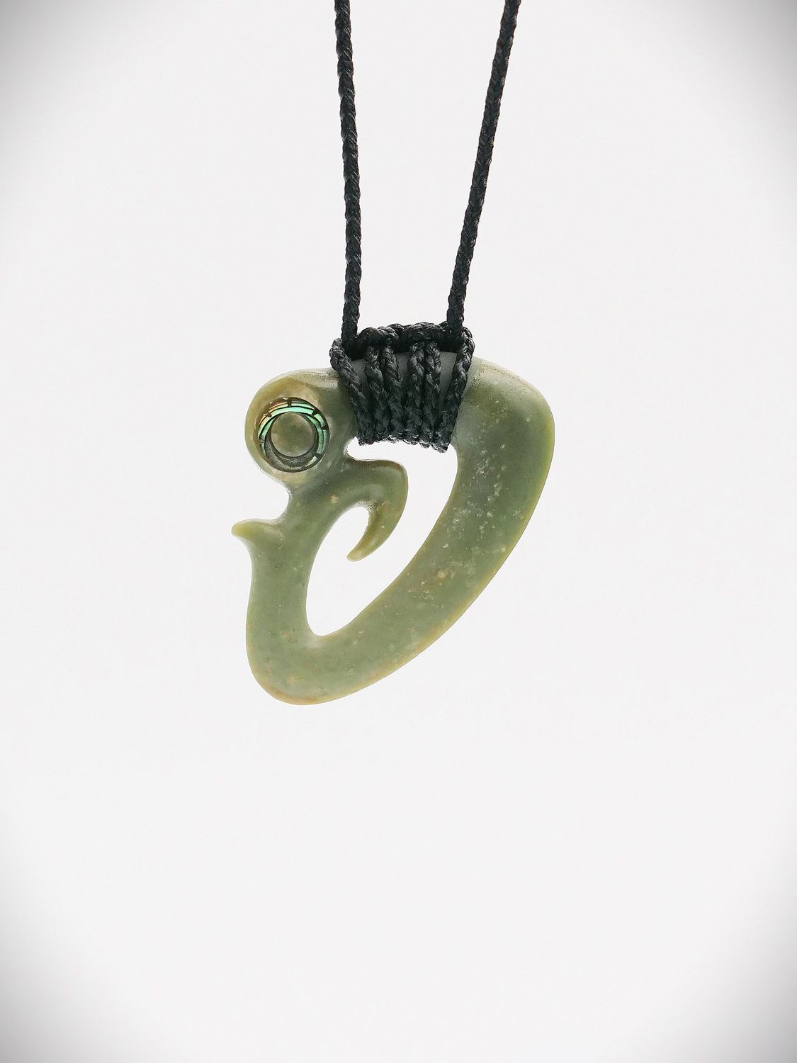 Moko Pounamu Koropepe NZ Genuine Inanga Greenstone - Whakatu