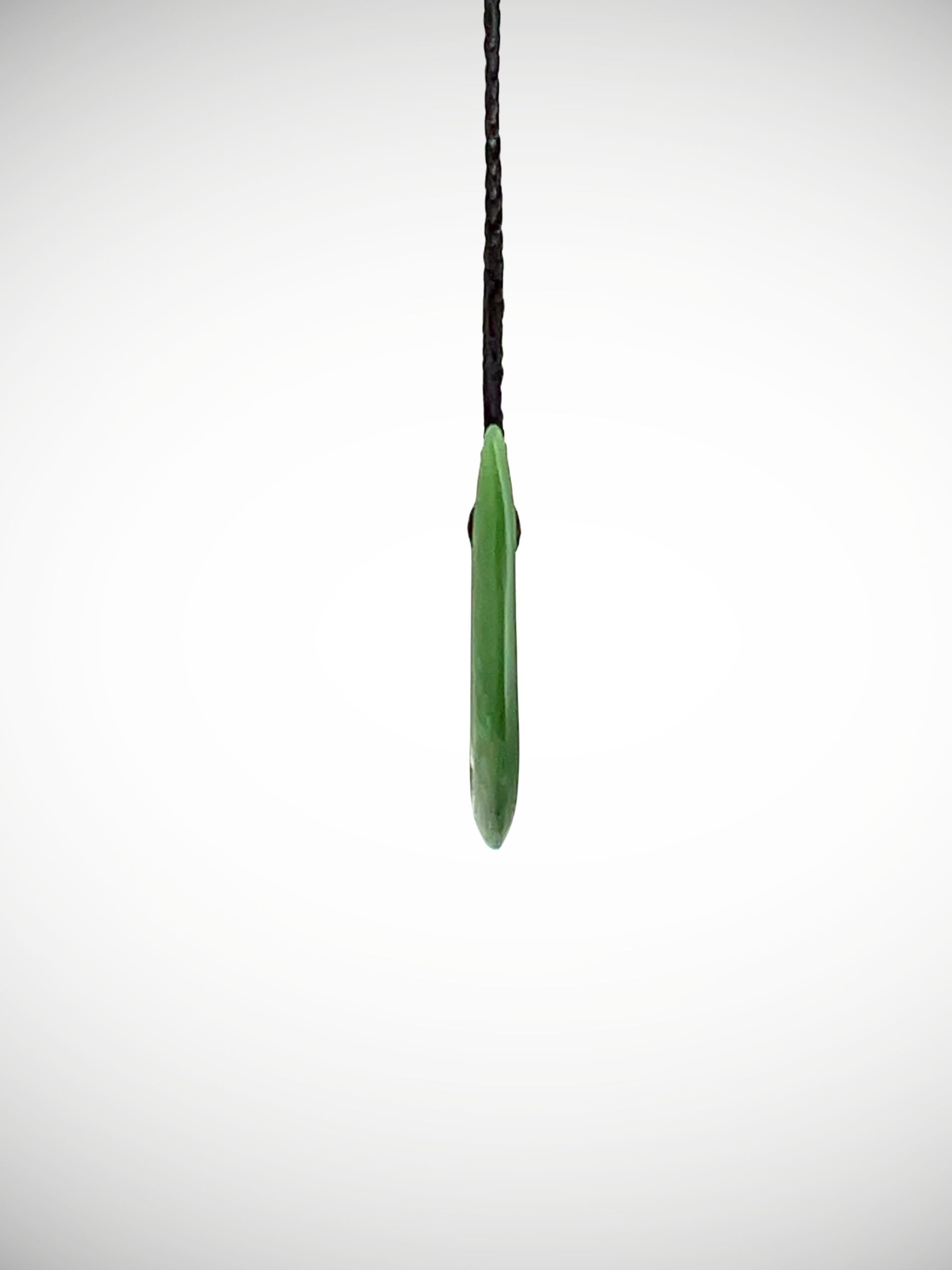 Moko Pounamu Contemporary Double Koru NZ Genuine Kahurangi Greenstone - Karara