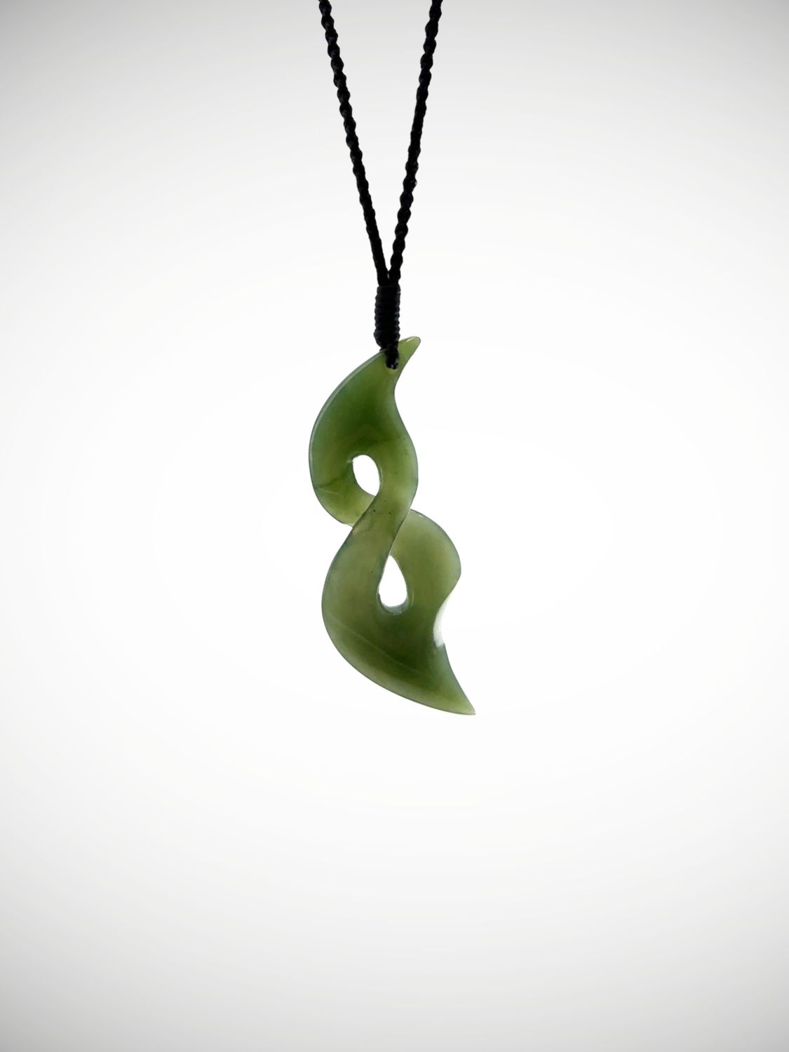 Moko Pounamu Single Pikorua NZ Genuine Kahotea Greenstone - Whanganui
