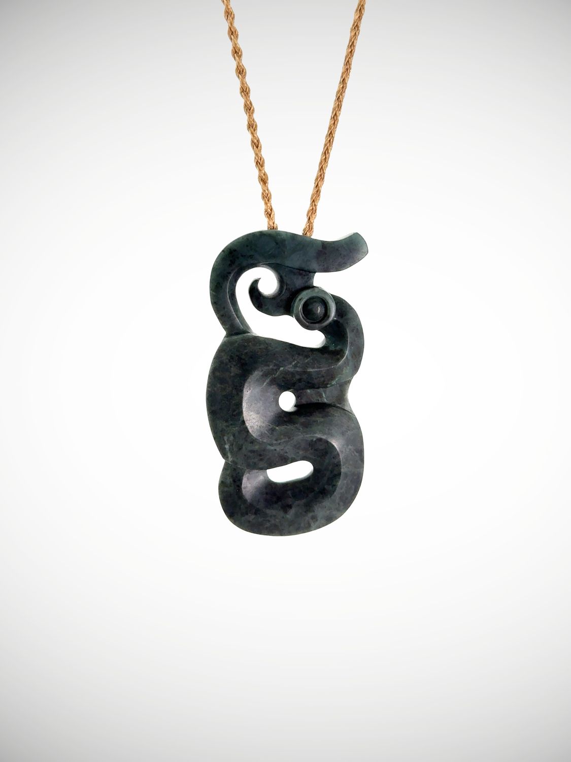 Moko Pounamu Manaia NZ Genuine Nelson Jade Te Tau Ihu Greenstone - Rotorua