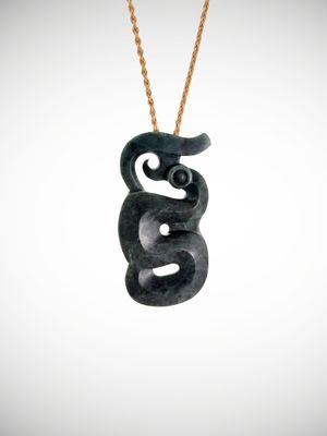 Moko Pounamu Manaia NZ Genuine Nelson Jade Te Tau Ihu Greenstone - Rotorua