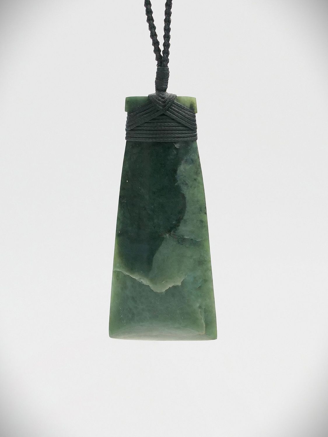 Moko Pounamu Toki NZ Genuine Blue Inanga Greenstone - Taharua