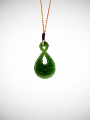 Moko Pounamu Pikorua NZ Genuine Kahurangi Greenstone - Poumahaka