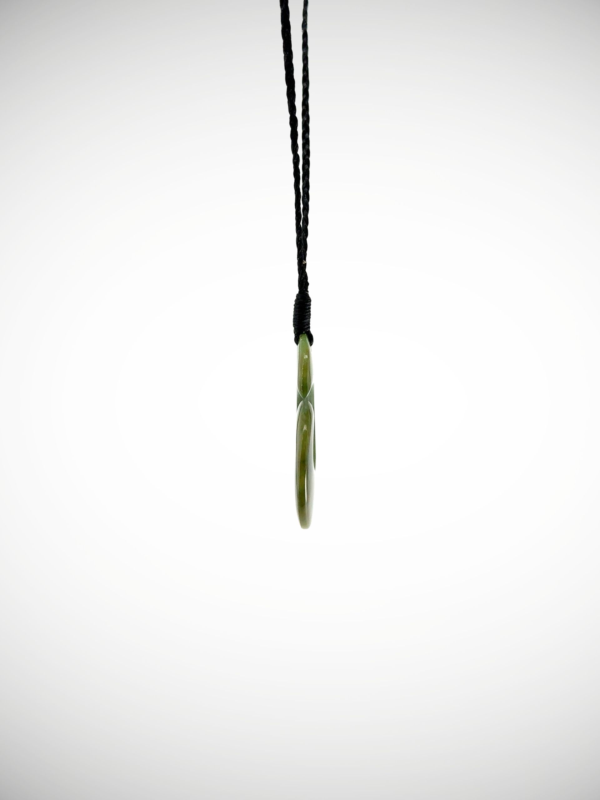 Moko Pounamu Koru NZ Genuine Kahotea Greenstone - Waimanu