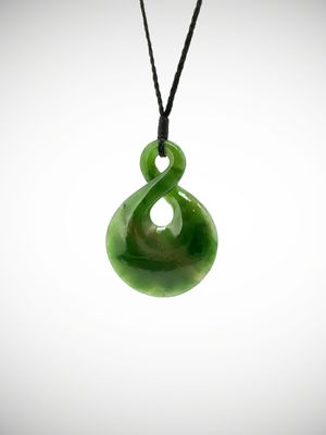 Moko Pounamu Pikorua NZ Genuine Kahurangi Greenstone - Ruri