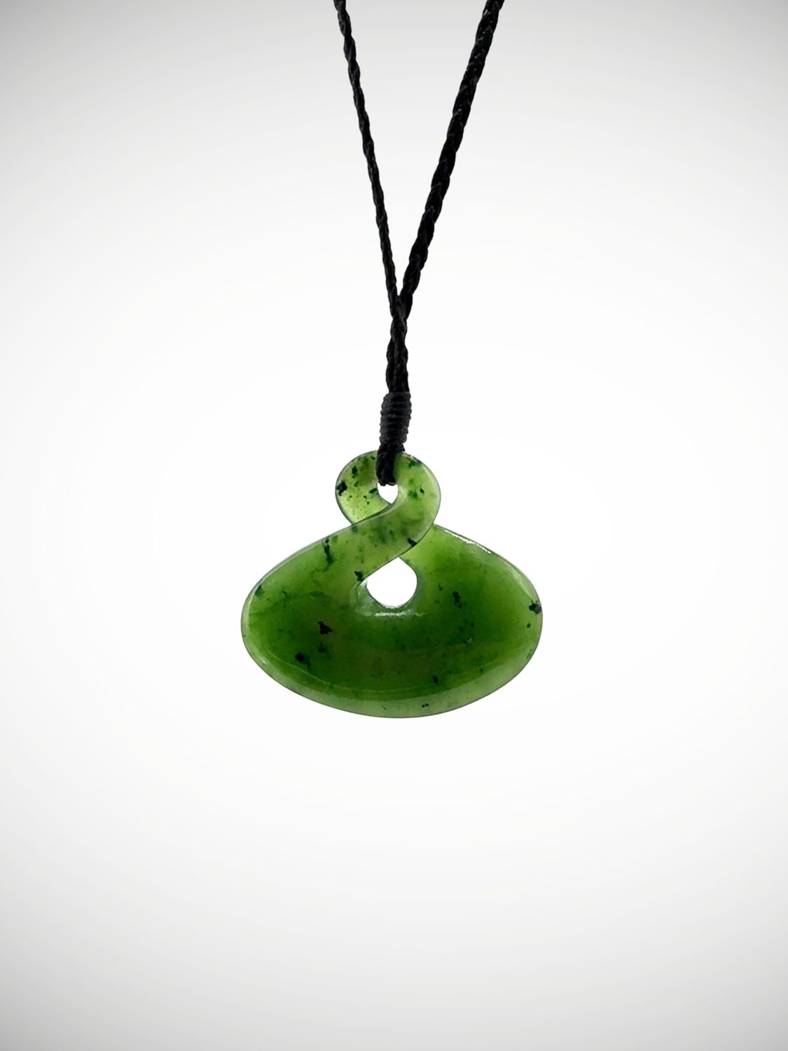 Moko Pounamu Pikorua NZ Genuine Kahurangi Greenstone - Pukenui