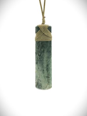 Moko Pounamu Toki NZ Genuine Serpentine Greenstone - Te Pohue