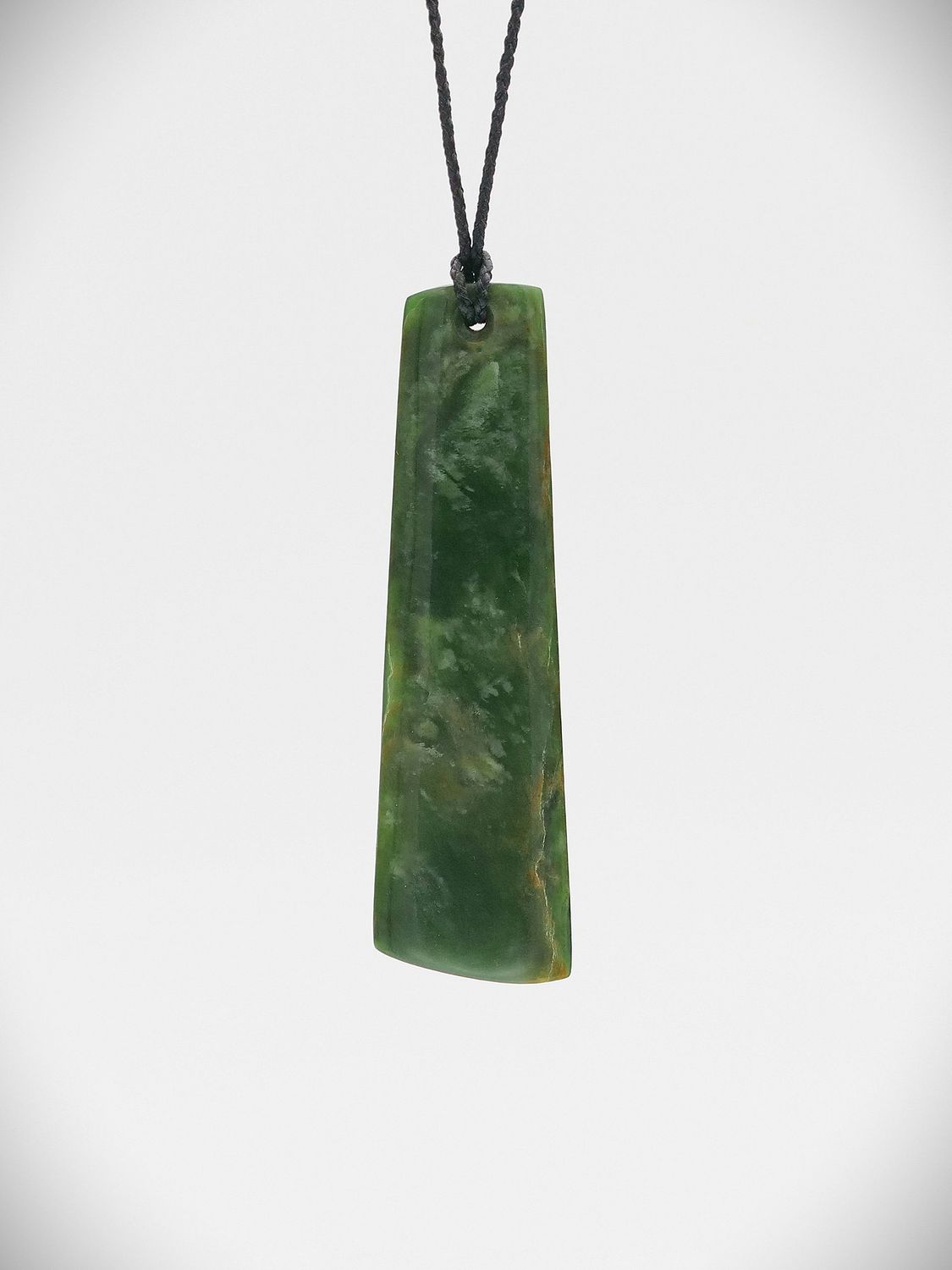 Moko Pounamu Kuru (Drop) NZ Genuine Marsden Flower Greenstone - Hurunui