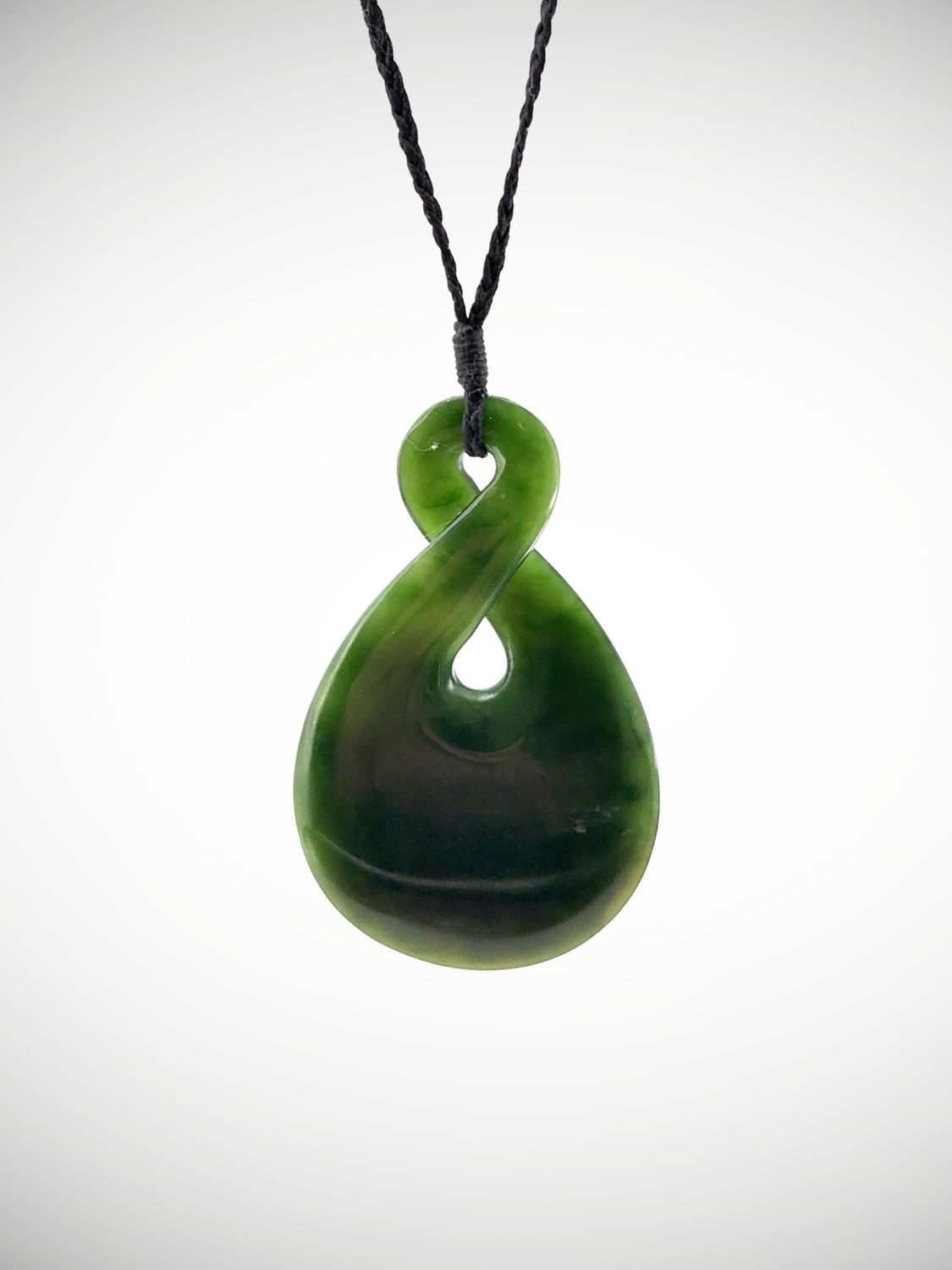 Moko Pounamu Pikorua NZ Genuine Kawakawa Greenstone - Puneke