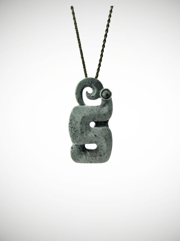 Moko Pounamu Manaia NZ Genuine Nelson Jade Te Tau Ihu Greenstone - Takerehaka