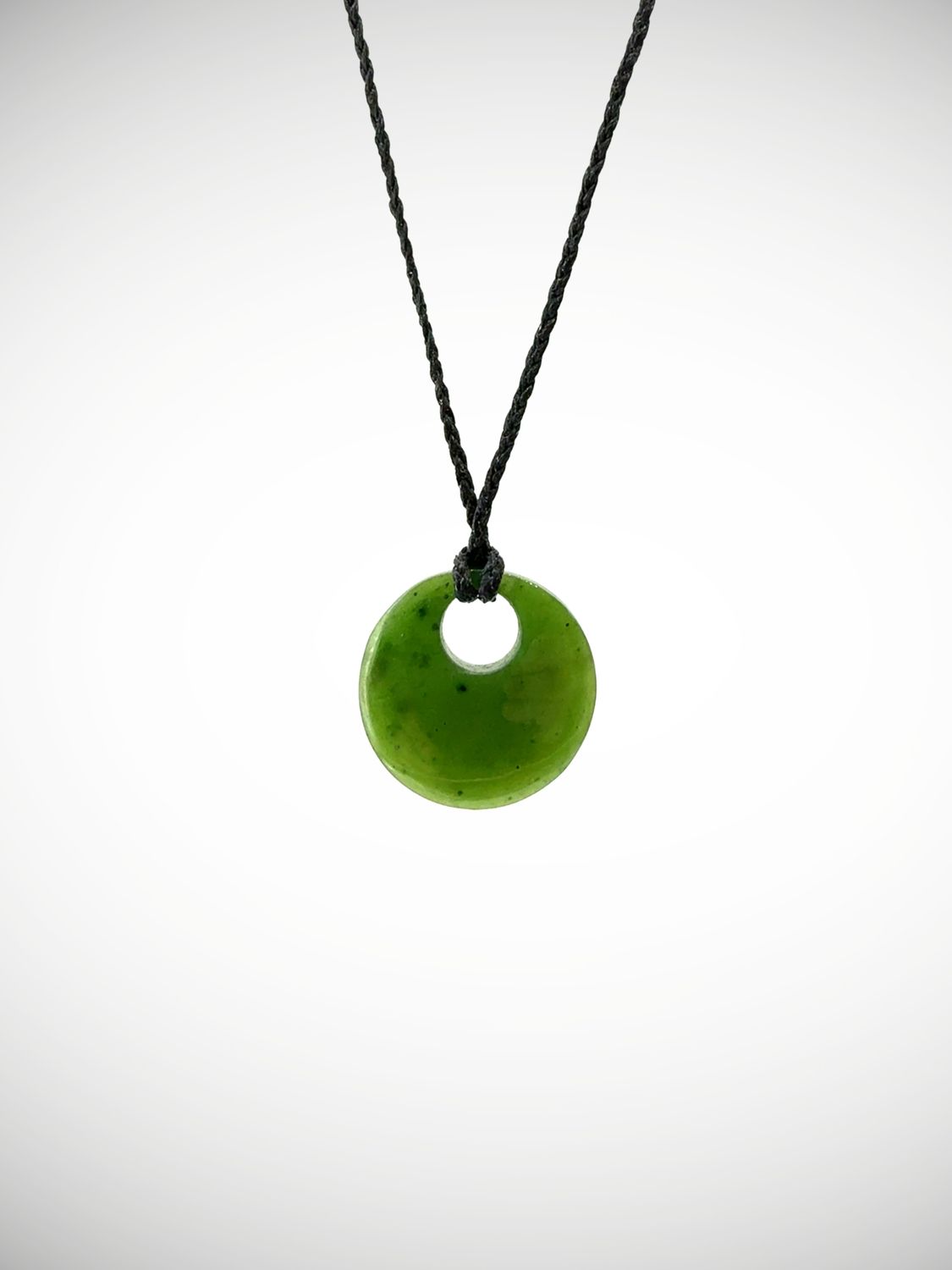 Moko Pounamu Porohita (Disc) NZ Genuine Kahurangi Greenstone - Te Ikaraeroa