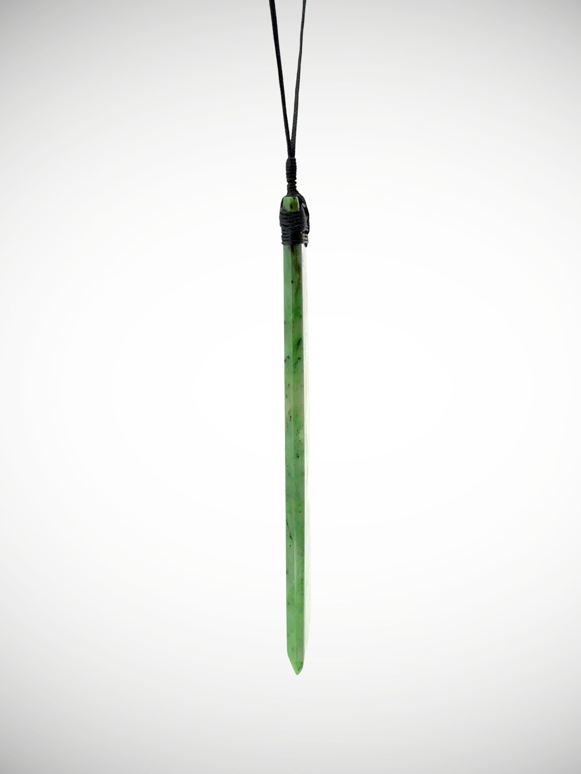 Moko Pounamu Toki NZ Genuine Kahurangi Greenstone - Poporoa