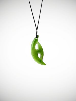 Moko Pounamu Contemporary Design NZ Genuine Kahurangi Greenstone - Okahu