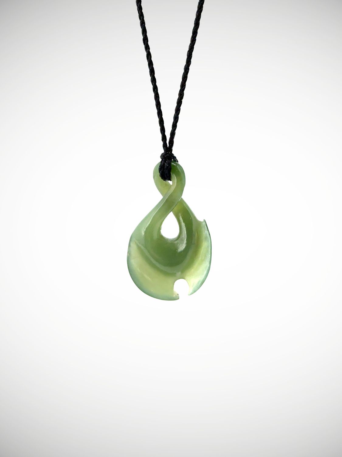 Moko Pounamu Pikorua NZ Genuine Inanga Greenstone - Te Puhituia