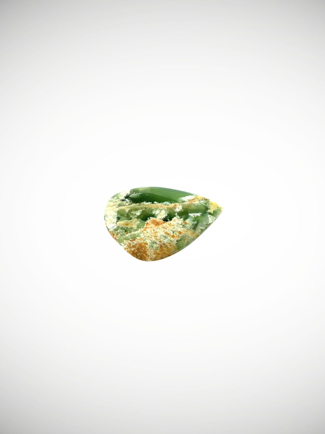 Moko Pounamu Kahurangi Flower Greenstone Freeform Cabochon  #208