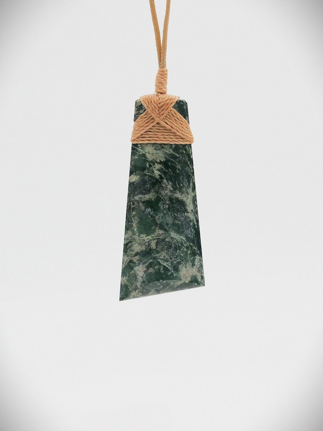 Moko Pounamu Toki NZ Genuine Serpentine Greenstone - Puketitiri