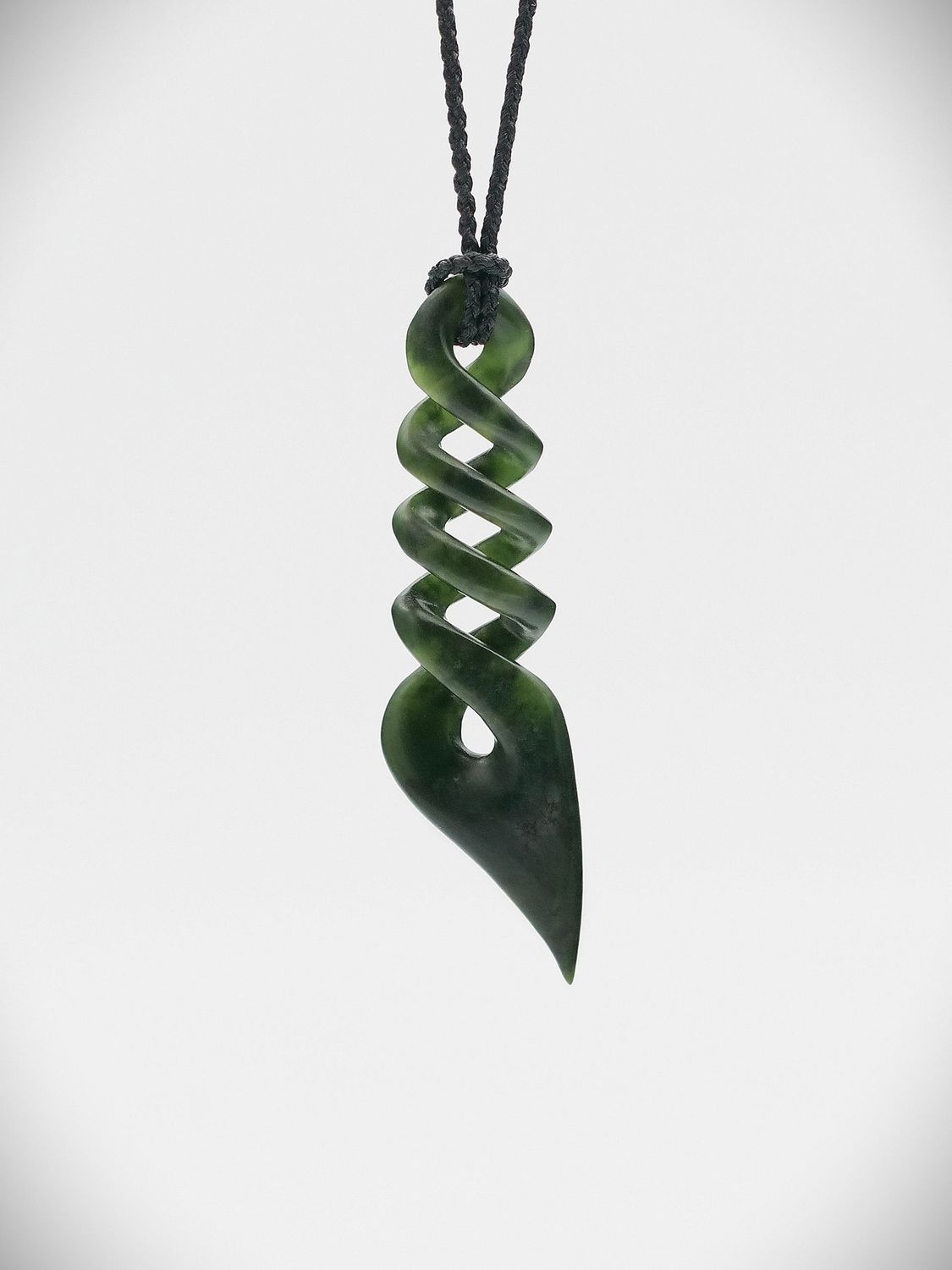 Moko Pounamu Quadruple Pikorua NZ Genuine Kawakawa Greenstone - Waiwhare