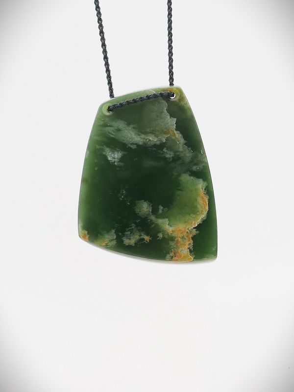 Moko Pounamu Kuru NZ Genuine Kahurangi Flower Greenstone - Tutaipatu