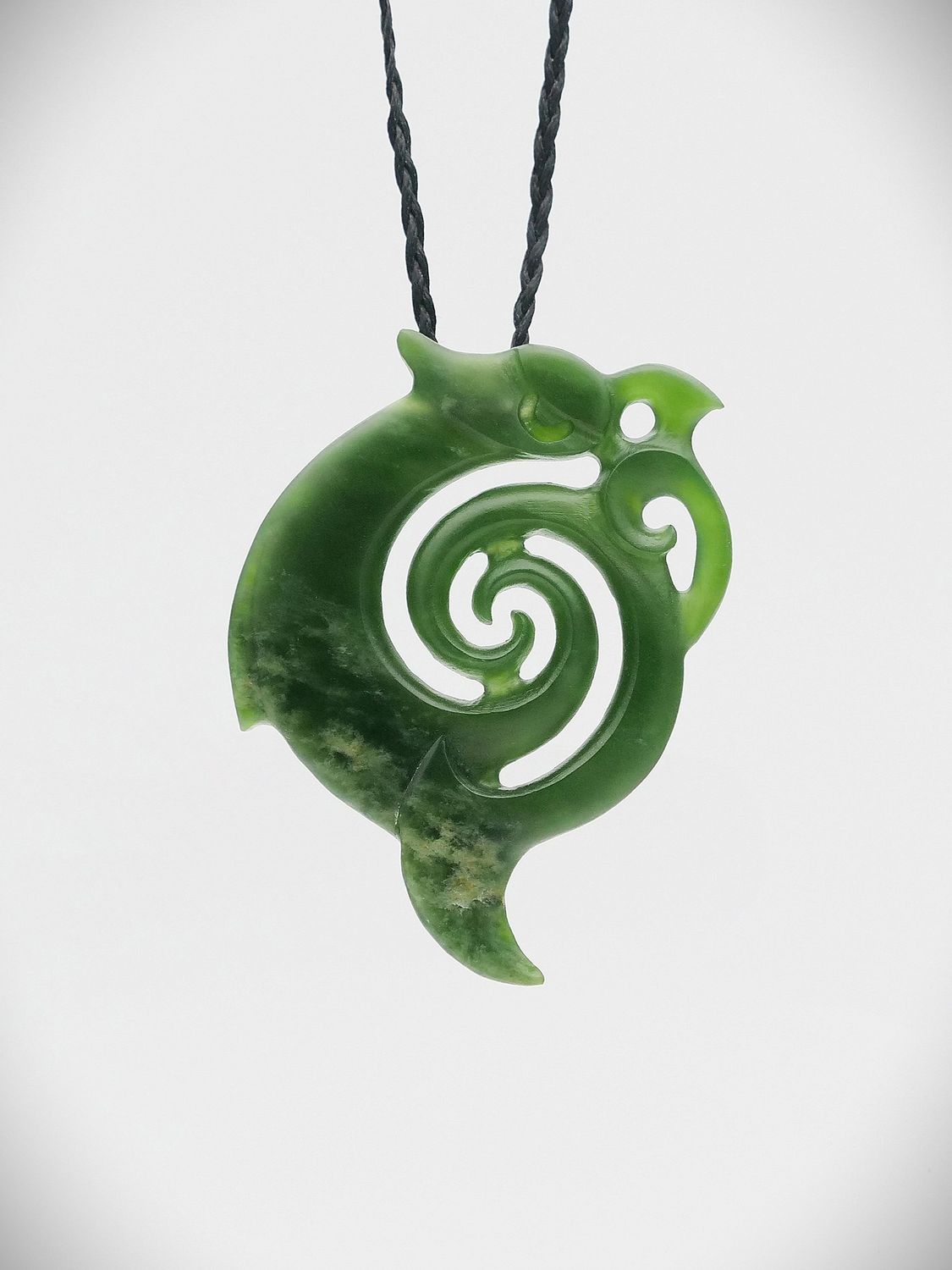 Moko Pounamu Koropepe NZ Genuine Kahurangi Flower Greenstone -  Waikopiro