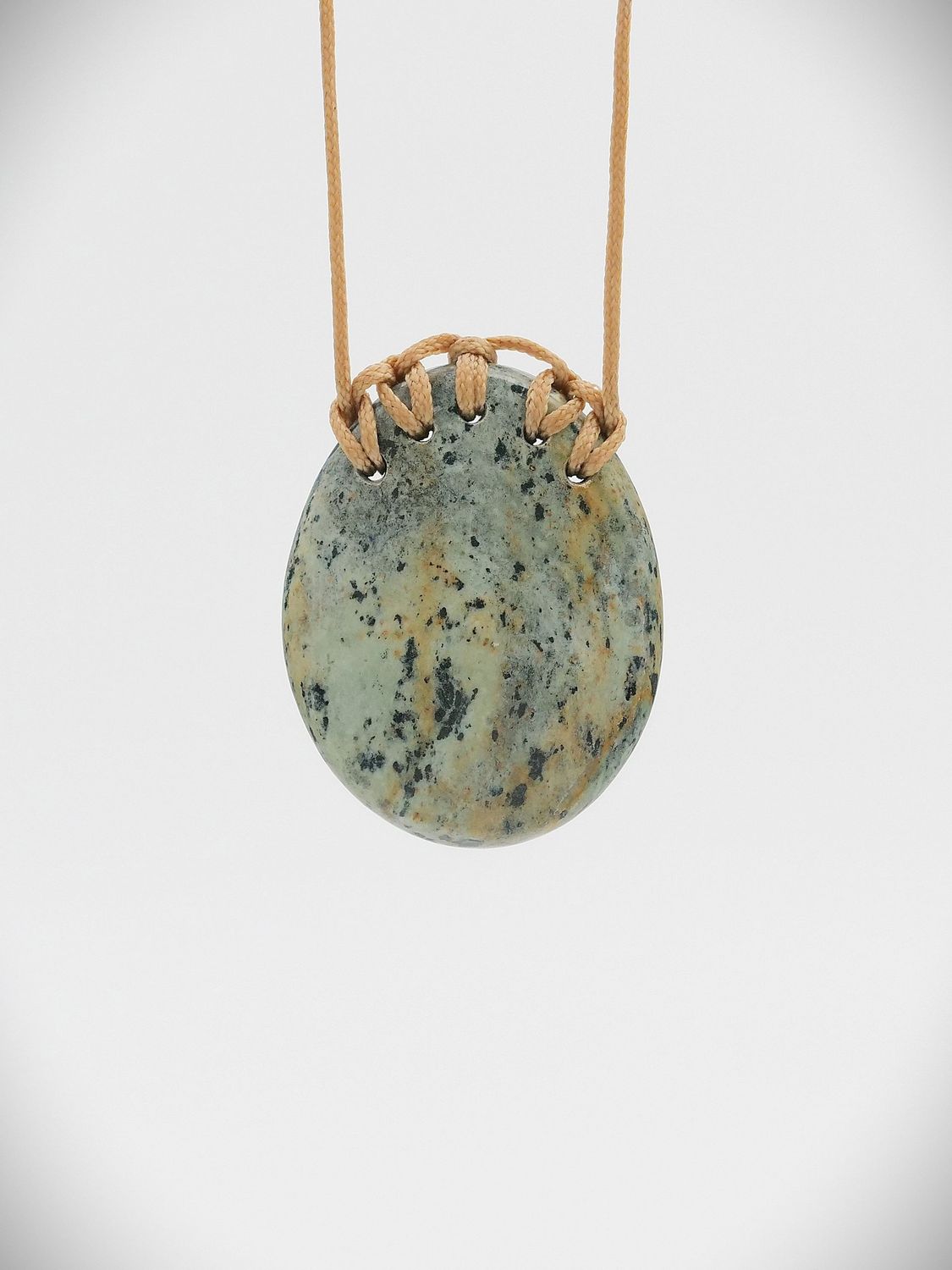 Moko Pounamu Kouma (Breastplate) NZ Genuine Serpentinite  Greenstone - Manu-kai-hua-rakau