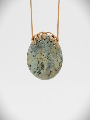 Moko Pounamu Kouma (Breastplate) NZ Genuine Serpentinite  Greenstone - Manu-kai-hua-rakau