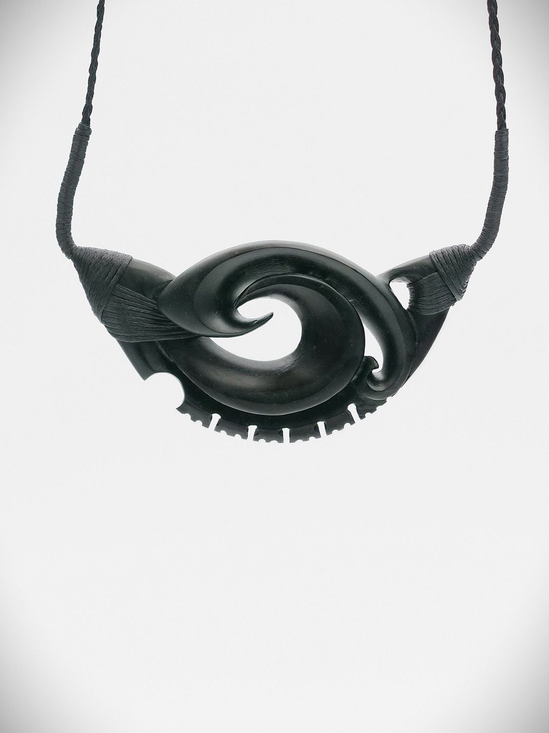 Moko Pounamu Kouma Breastplate NZ Genuine Kawakawa Greenstone - Purakaunui