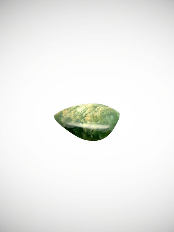 Moko Pounamu Kahurangi Flower Greenstone Freeform Cabochon  #209