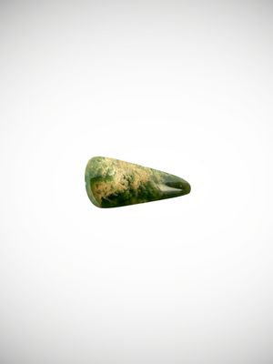 Moko Pounamu Kahurangi Flower Greenstone Freeform Cabochon  #211