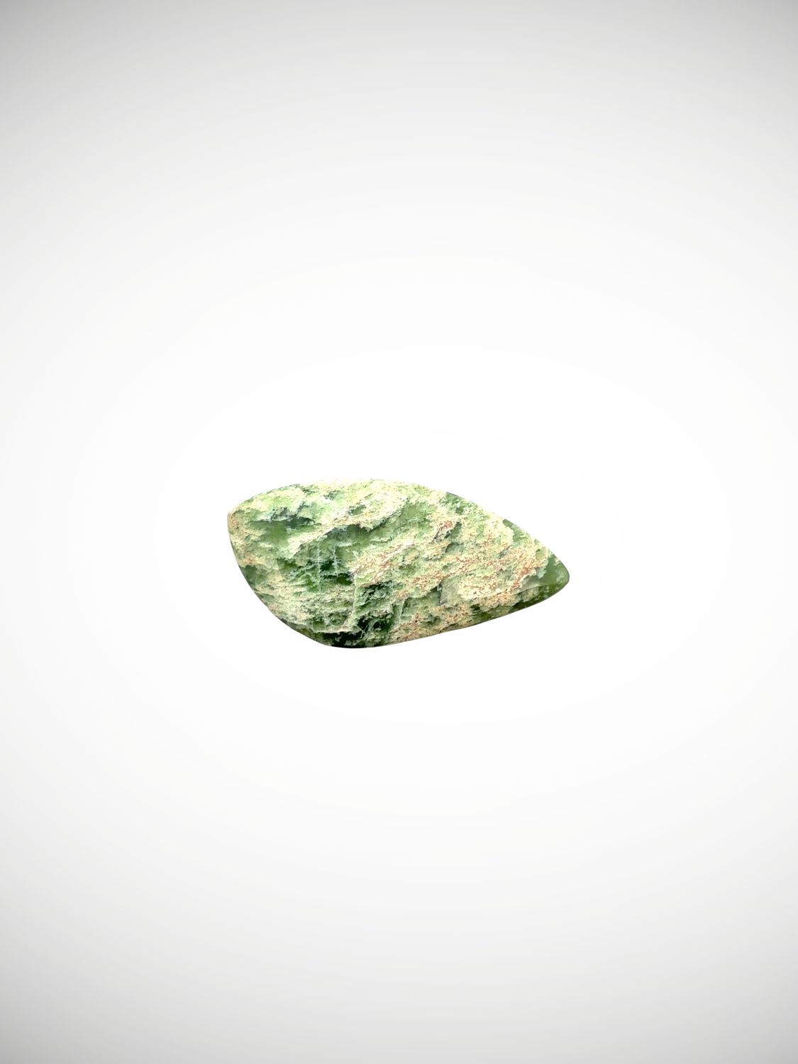 Moko Pounamu Kahurangi Flower Greenstone Freeform Cabochon  #212