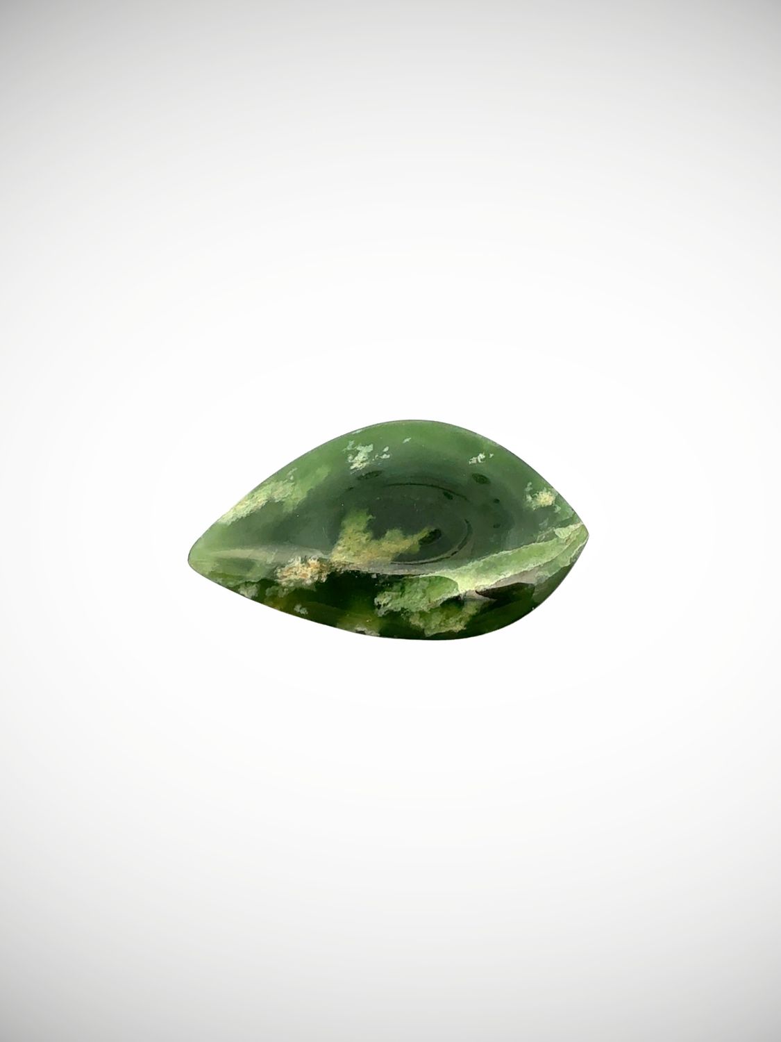 Moko Pounamu Kahurangi Flower Greenstone Freeform Cabochon  #218