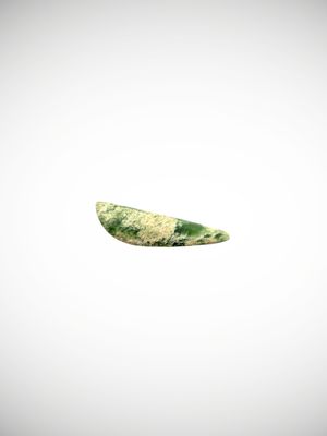 Moko Pounamu Kahurangi Flower Greenstone Freeform Cabochon  #214