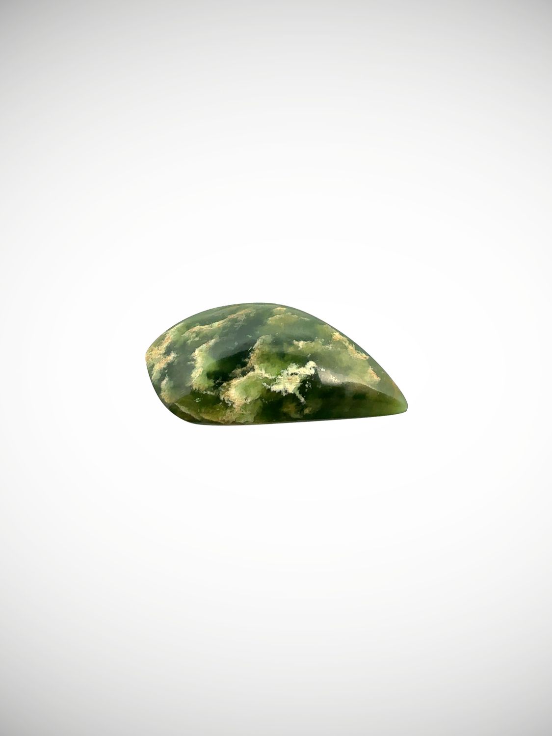Moko Pounamu Kahurangi Flower Greenstone Freeform Cabochon  #215