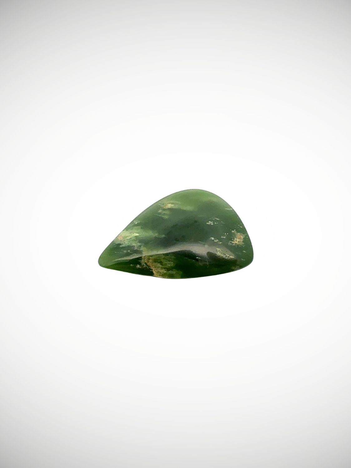 Moko Pounamu Kahurangi Flower Greenstone Freeform Cabochon  #217