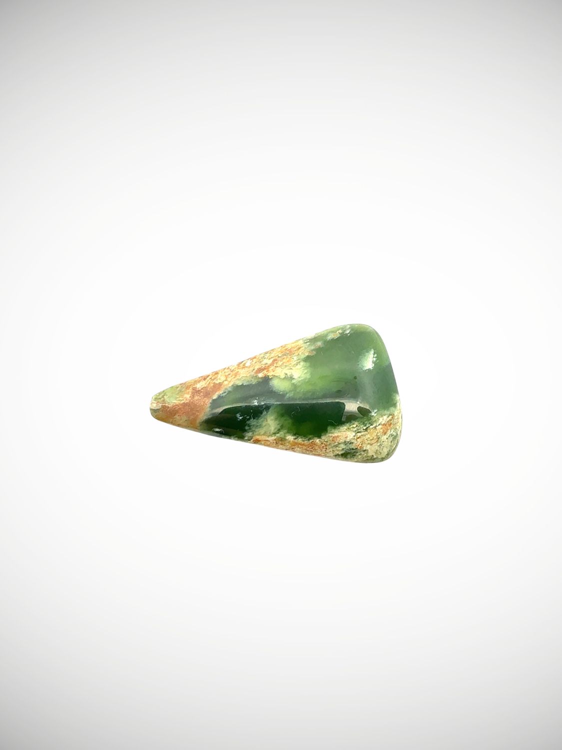 Moko Pounamu Kahurangi Flower Greenstone Freeform Cabochon  #220