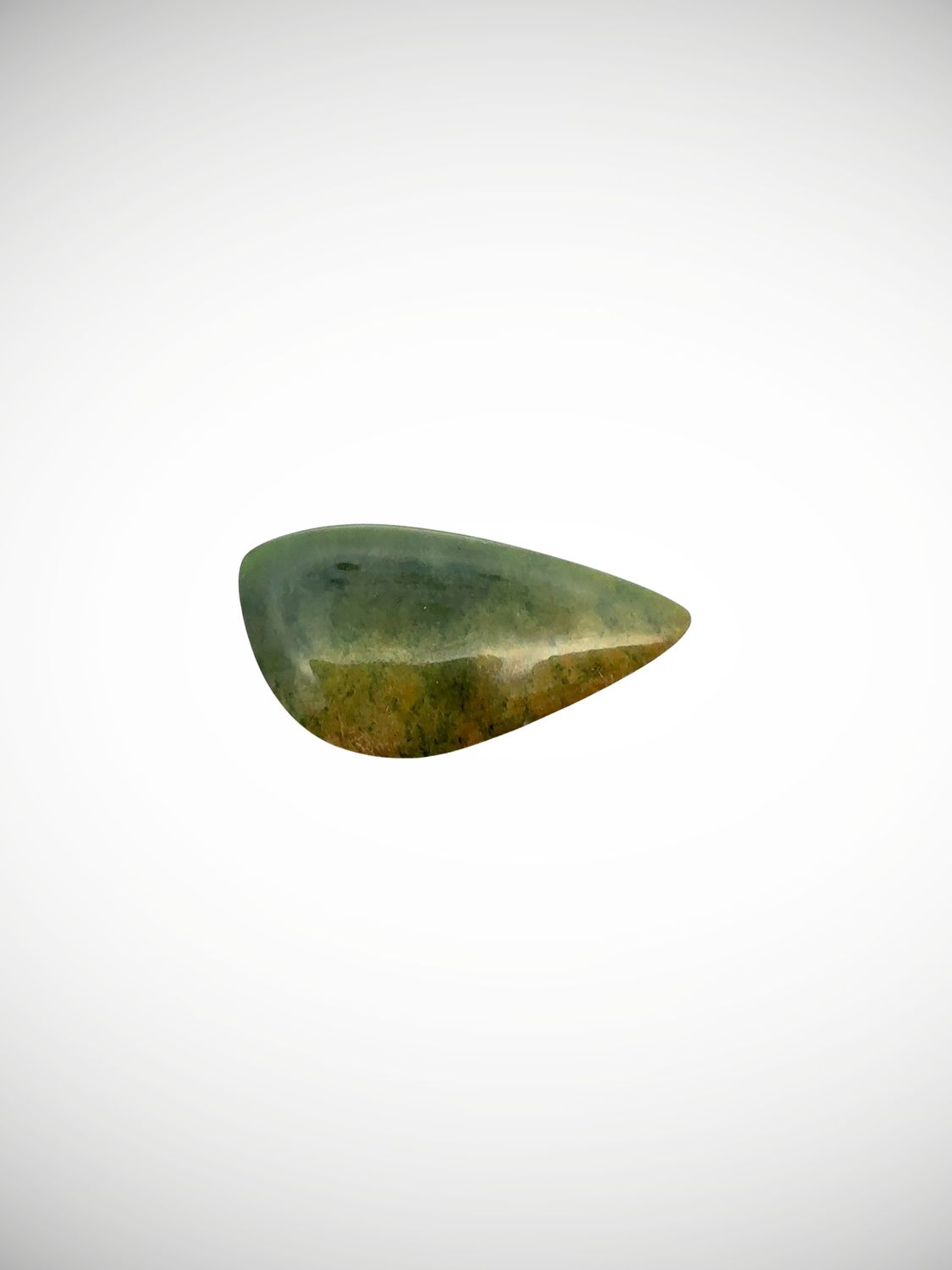 Moko Pounamu Kawakawa Flower Greenstone Freeform Cabochon  #221