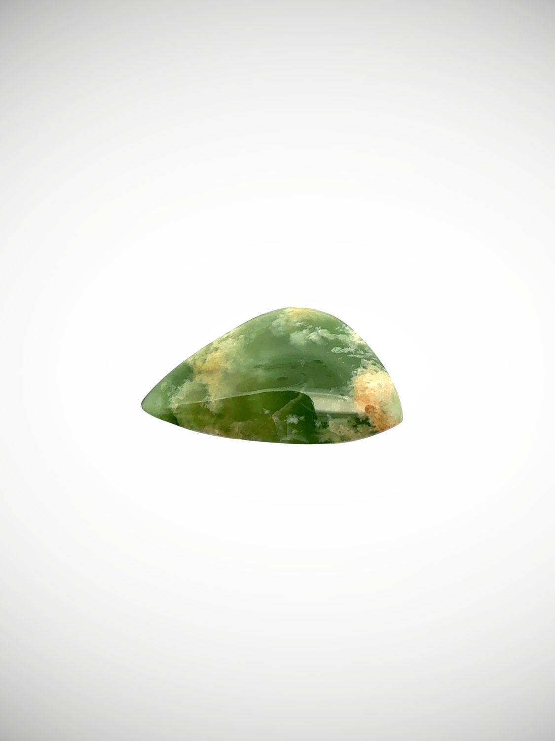 Moko Pounamu Kawakawa Flower Greenstone Freeform Cabochon  #222