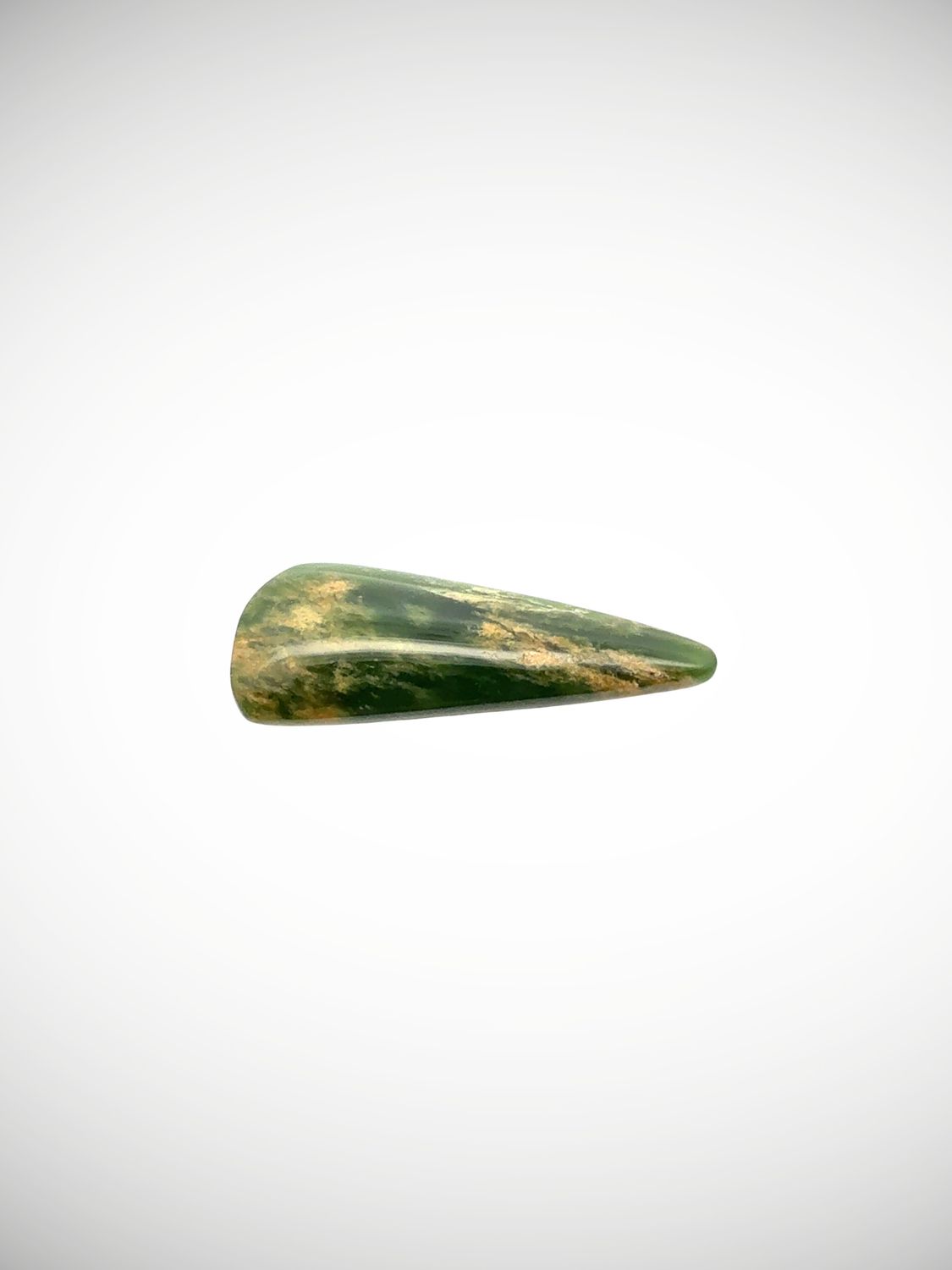 Moko Pounamu Kawakawa Flower Greenstone Freeform Cabochon #224