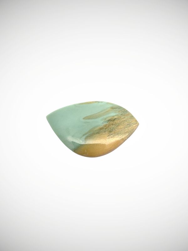 Moko Pounamu Inanga Flower Greenstone Freeform Cabochon #227
