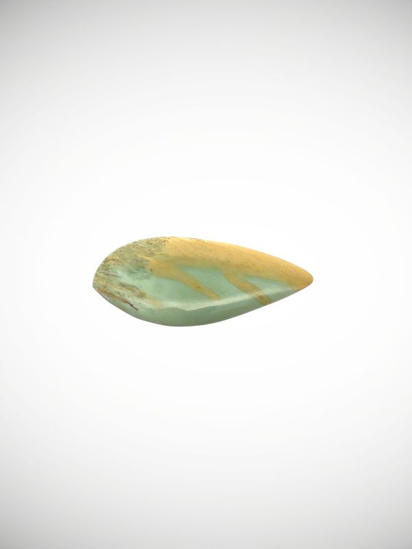 Moko Pounamu Inanga Flower Greenstone Freeform Cabochon #229