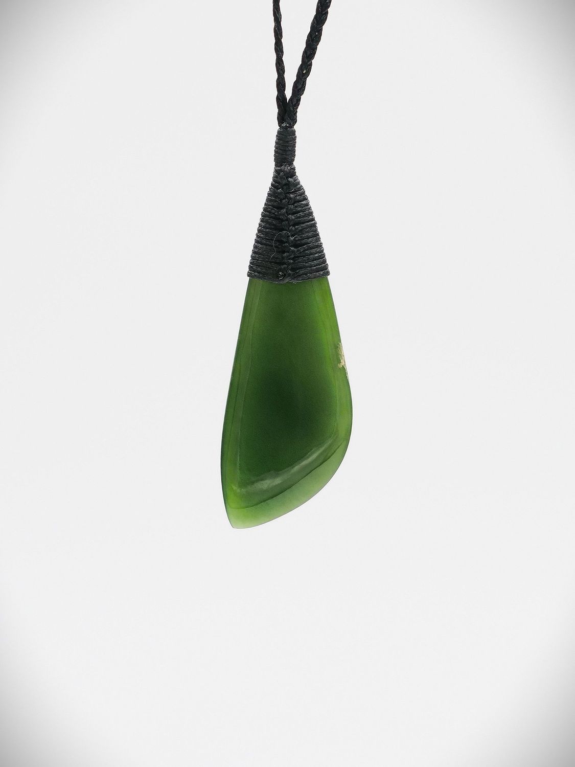Moko Pounamu Kuru NZ Genuine Kahurangi Flower Greenstone - Horopito